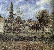 Camille Pissarro garden oil painting on canvas